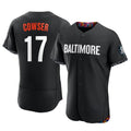 Baltimore Orioles #17 Colton Cowser Player Black City Connect Limited Elite Home Game Stitched Baseball Jersey