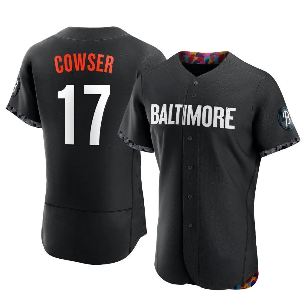 Baltimore Orioles #17 Colton Cowser Player Black City Connect Limited Elite Home Game Stitched Baseball Jersey