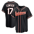 Baltimore Orioles #17 Colton Cowser Player Black Out Home Game Stitched Baseball Jersey