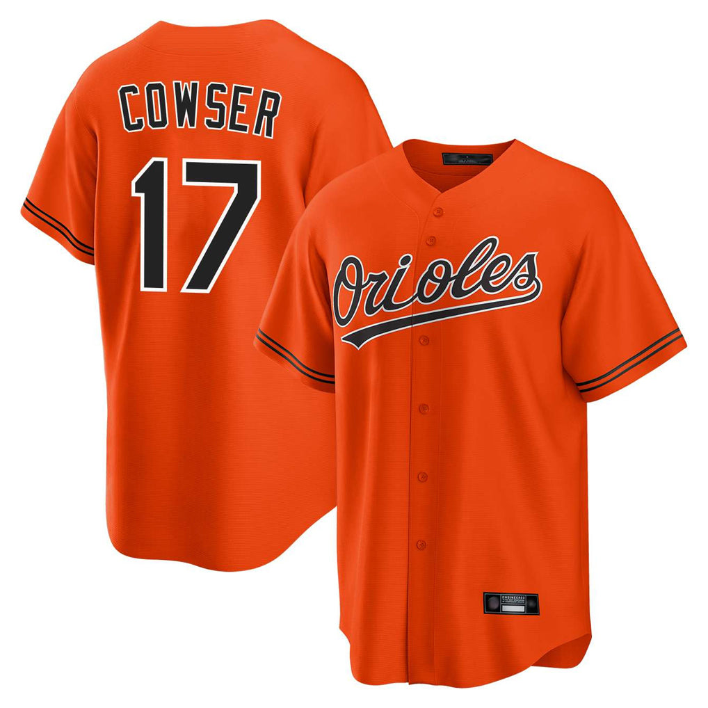 Baltimore Orioles #17 Colton Cowser Player Orange Home Game Stitched Baseball Jersey