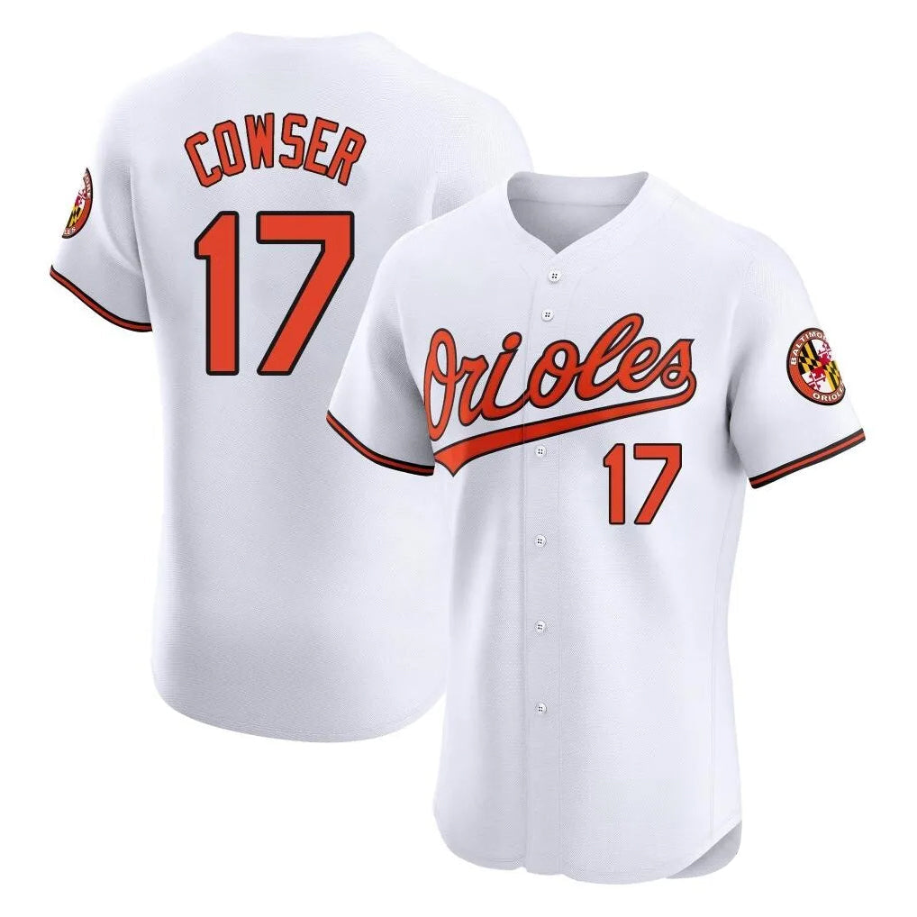 Baltimore Orioles #17 Colton Cowser Player White Limited Elite Home Game Stitched Baseball Jersey