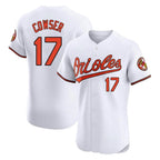 Baltimore Orioles #17 Colton Cowser Player White Limited Elite Home Game Stitched Baseball Jersey