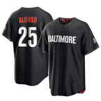 Baltimore Orioles #25 Pete Alonso Player Black City Connect Home Game Stitched Baseball Jersey