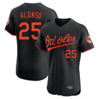 Baltimore Orioles #25 Pete Alonso Player Black Limited Elite Home Game Stitched Baseball Jersey