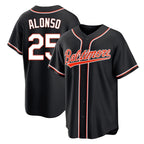 Baltimore Orioles #25 Pete Alonso Player Black Out Home Game Stitched Baseball Jersey