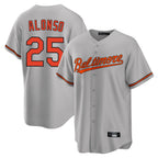 Baltimore Orioles #25 Pete Alonso Player Gray Home Game Stitched Baseball Jersey