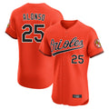 Baltimore Orioles #25 Pete Alonso Player Orange Limited Elite Home Game Stitched Baseball Jersey