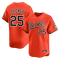 Baltimore Orioles #25 Pete Alonso Player Orange Limited Home Game Stitched Baseball Jersey