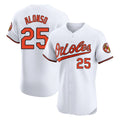 Baltimore Orioles #25 Pete Alonso Player White Limited Elite Home Game Stitched Baseball Jersey