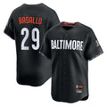 Baltimore Orioles #29 Samuel Basallo Player Black City Connect Limited Home Game Stitched Baseball Jersey