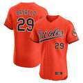 Baltimore Orioles #29 Samuel Basallo Player Orange Limited Elite Home Game Stitched Baseball Jersey