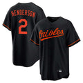 Baltimore Orioles #2 Gunnar Henderson Player Black Home Game Stitched Baseball Jersey