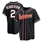 Baltimore Orioles #2 Gunnar Henderson Player Black Out Home Game Stitched Baseball Jersey