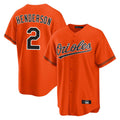 Baltimore Orioles #2 Gunnar Henderson Player Orange Home Game Stitched Baseball Jersey