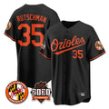 Baltimore Orioles #35 Adley Rutschman Player Black 30th Anniversary of 2131 Home Game Stitched Baseball Jersey