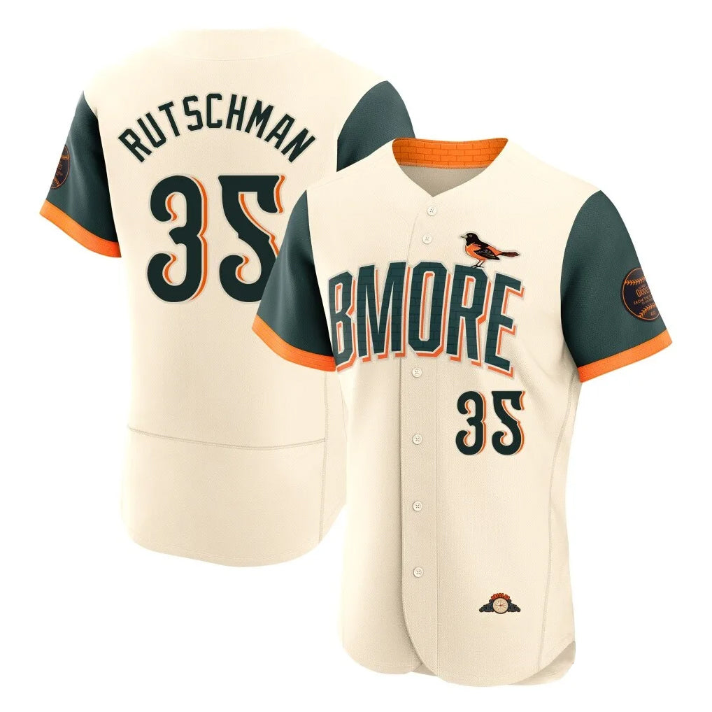 Orioles #35 Adley Rutschman Player Cream 2026 City Connect Limited Elite Home Game Stitched Baseball Jersey