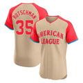 Baltimore Orioles #35 Adley Rutschman Player Cream American League All-Star Limited Elite Home Game Stitched Baseball Jersey