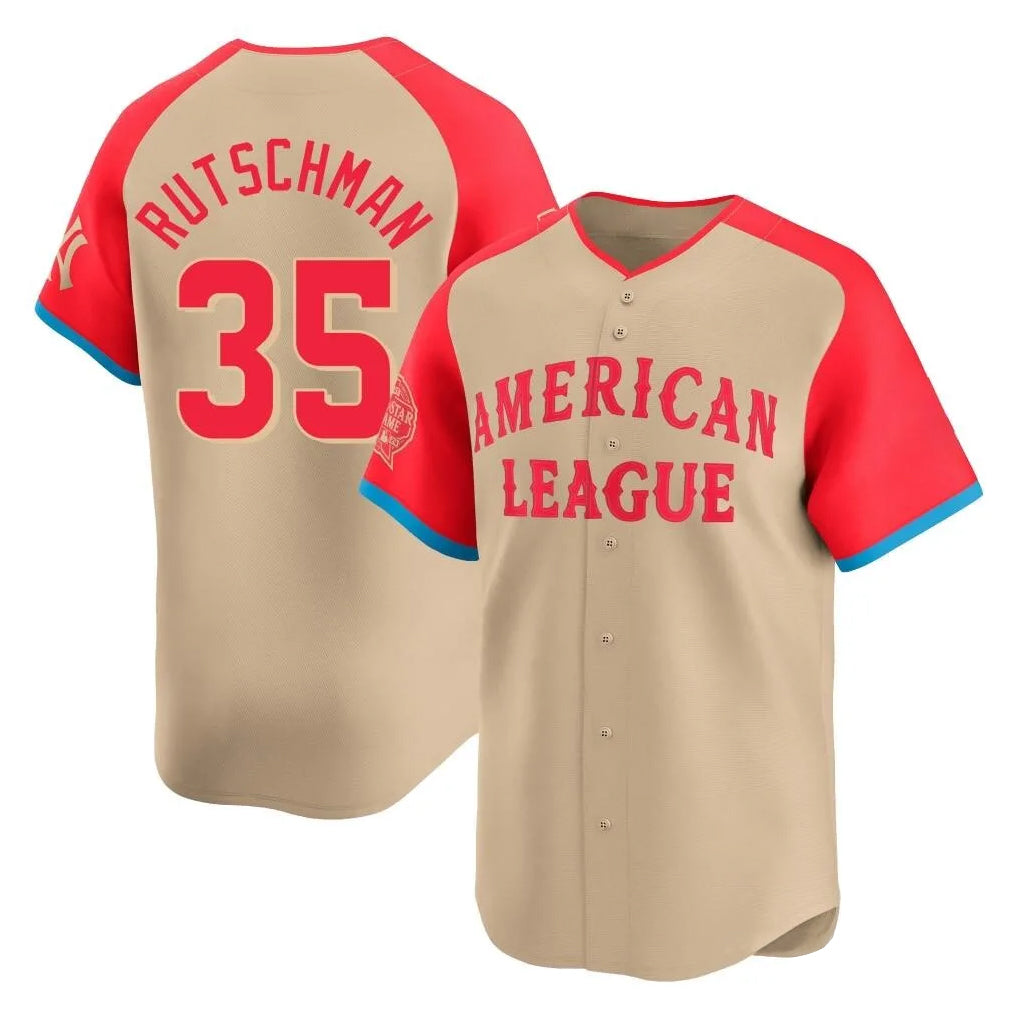 Baltimore Orioles #35 Adley Rutschman Player Cream American League All-Star Limited Home Game Stitched Baseball Jersey
