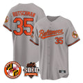 Baltimore Orioles #35 Adley Rutschman Player Gray 30th Anniversary of 2131 Home Game Stitched Baseball Jersey