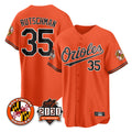 Baltimore Orioles #35 Adley Rutschman Player Orange 30th Anniversary of 2131 Home Game Stitched Baseball Jersey