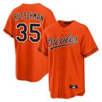 Baltimore Orioles #35 Adley Rutschman Player Orange Home Game Stitched Baseball Jersey