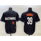 Baltimore Orioles #39 Corbin Burnes Number Black 2023 City Connect Cool Base Stitched Baseball Jersey