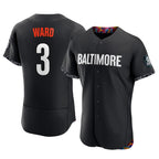 Baltimore Orioles #3 Taylor Ward Player Black City Connect Limited Elite Home Game Stitched Baseball Jersey