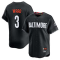 Baltimore Orioles #3 Taylor Ward Player Black City Connect Limited Home Game Stitched Baseball Jersey