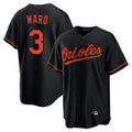 Baltimore Orioles #3 Taylor Ward Player Black Home Game Stitched Baseball Jersey