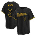 Baltimore Orioles #3 Taylor Ward Player Black Snake Skin City Home Game Stitched Baseball Jersey