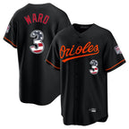 Baltimore Orioles #3 Taylor Ward Player Black USA 250 Fourth of July Home Game Stitched Baseball Jersey