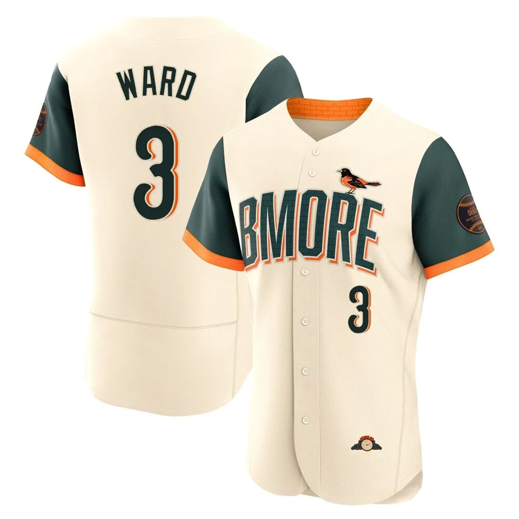 Baltimore Orioles #3 Taylor Ward Player Cream 2026 City Connect Limited Elite Home Game Stitched Baseball Jersey