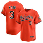 Baltimore Orioles #3 Taylor Ward Player Orange Limited Home Game Stitched Baseball Jersey