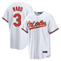 Baltimore Orioles #3 Taylor Ward Player White Home Game Stitched Baseball Jersey