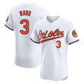 Baltimore Orioles #3 Taylor Ward Player White Limited Elite Home Game Stitched Baseball Jersey
