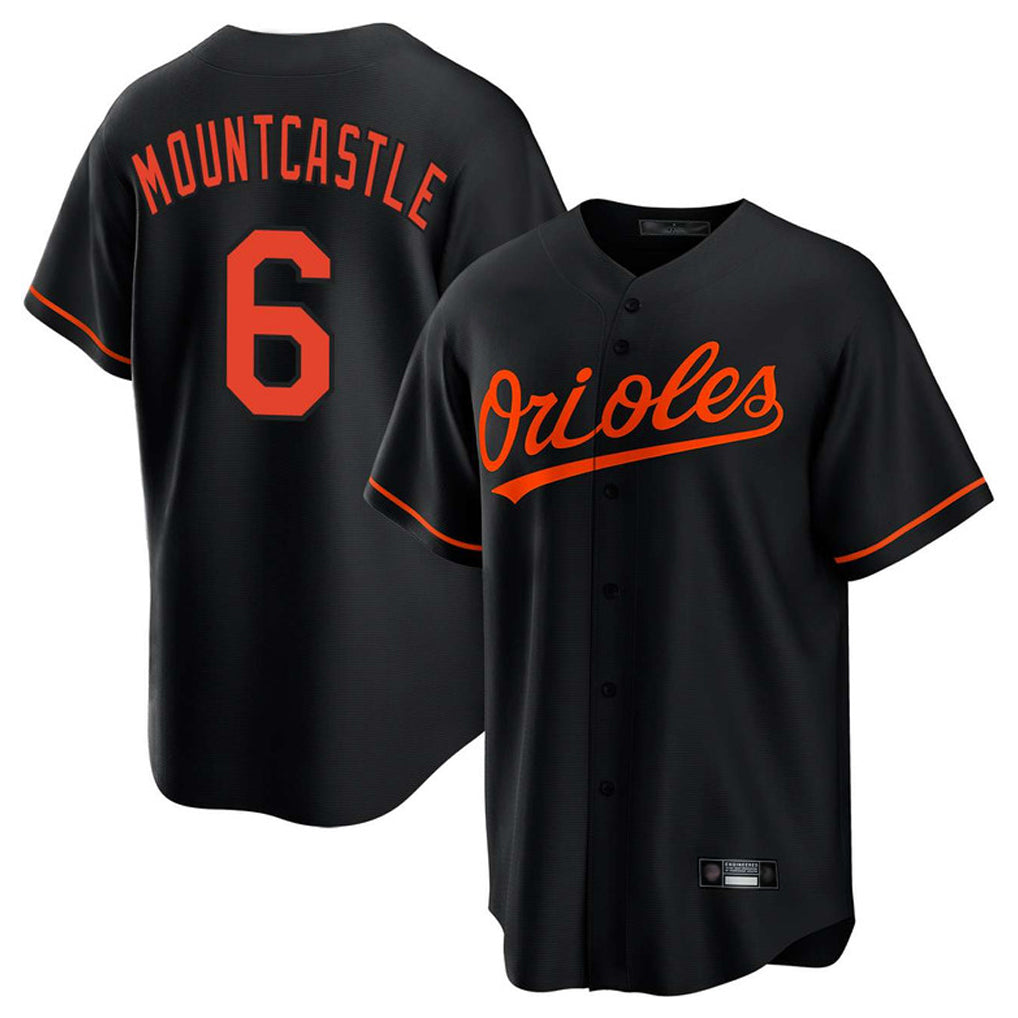 Baltimore Orioles #6 Ryan Mountcastle Player Black Home Game Stitched Baseball Jersey