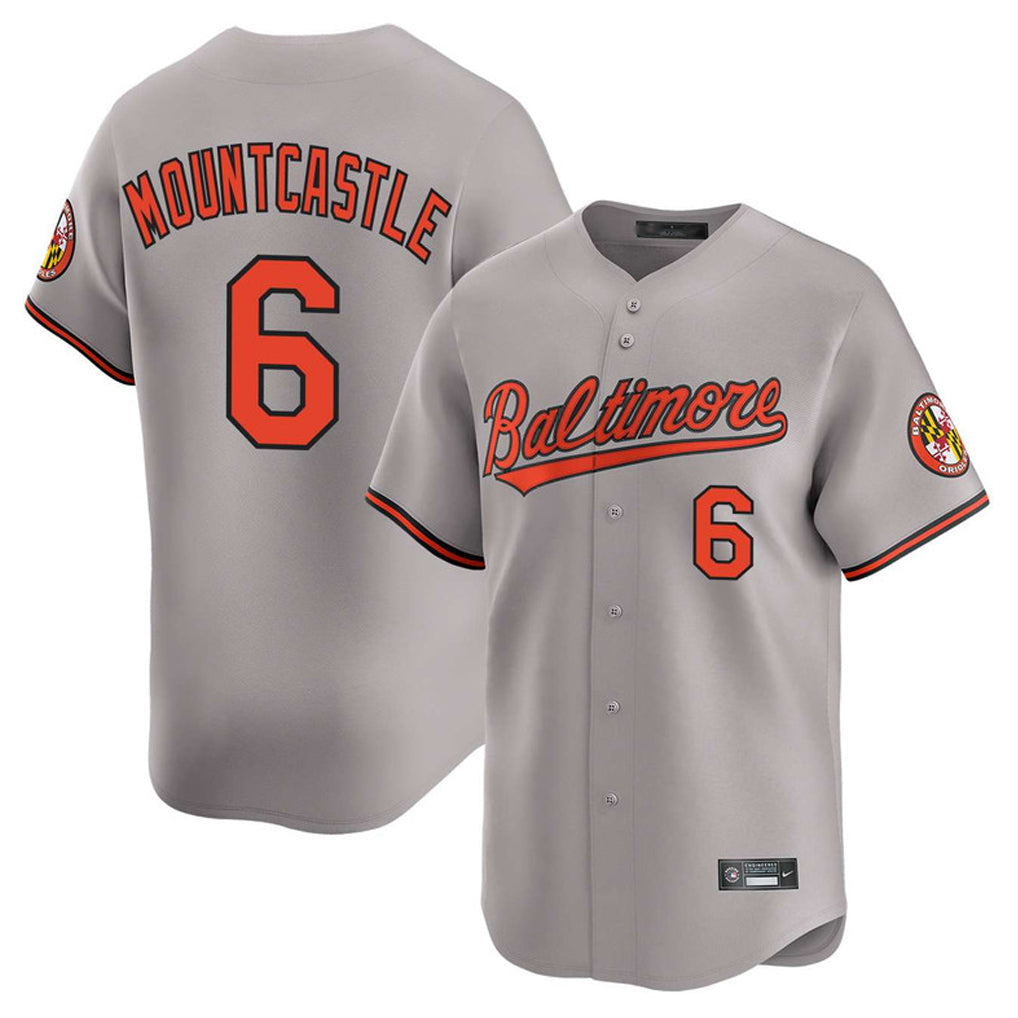 Baltimore Orioles #6 Ryan Mountcastle Player Gray Limited Home Game Stitched Baseball Jersey