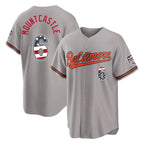 Baltimore Orioles #6 Ryan Mountcastle Player Gray USA 250 Fourth of July Home Game Stitched Baseball Jersey