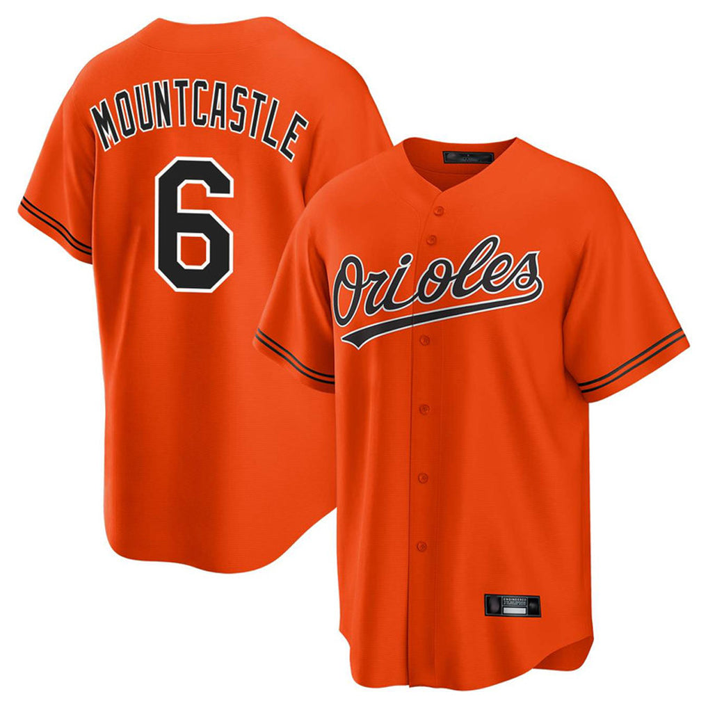 Baltimore Orioles #6 Ryan Mountcastle Player Orange Home Game Stitched Baseball Jersey