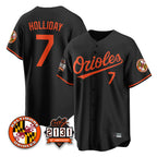 Baltimore Orioles #7 Jackson Holliday Player Black 30th Anniversary of 2131 Home Game Stitched Baseball Jersey