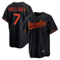 Baltimore Orioles #7 Jackson Holliday Player Black Home Game Stitched Baseball Jersey