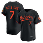 Baltimore Orioles #7 Jackson Holliday Player Black Limited Home Game Stitched Baseball Jersey