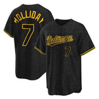 Baltimore Orioles #7 Jackson Holliday Player Black Snake Skin City Home Game Stitched Baseball Jersey