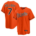 Baltimore Orioles #7 Jackson Holliday Player Orange Home Game Stitched Baseball Jersey