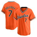 Baltimore Orioles #7 Jackson Holliday Player Orange T-shirt Limited Home Game Stitched Baseball Jersey