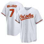 Baltimore Orioles #7 Jackson Holliday White Home Replica Player Baseball Jersey