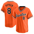 Baltimore Orioles #8 Cal Ripken Jr. Orange Throwback Cooperstown Limited Baseball Jersey