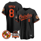Baltimore Orioles #8 Cal Ripken Player Black 30th Anniversary of 2131 Home Game Stitched Baseball Jersey