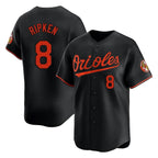 Baltimore Orioles #8 Cal Ripken Player Black Limited Home Game Stitched Baseball Jersey