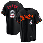 Baltimore Orioles #8 Cal Ripken Player Black USA 250 Fourth of July Home Game Stitched Baseball Jersey